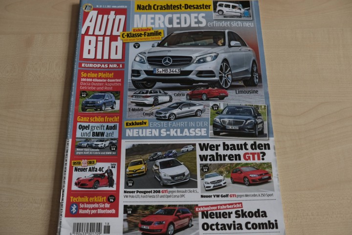 Deckblatt Auto Bild (18/2013)